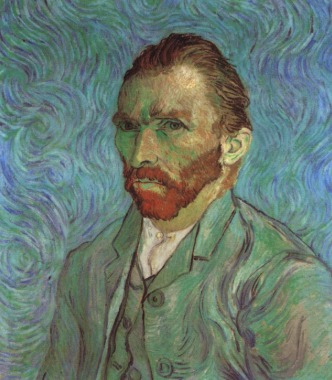 Vincent van Gogh self-portrait used as a discussion reference during AIC #4.