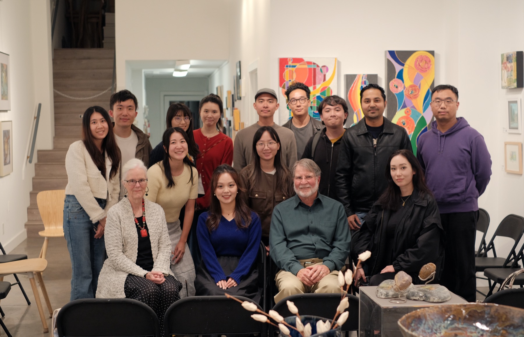 Group portrait from the second AIC gathering at Gallery House.