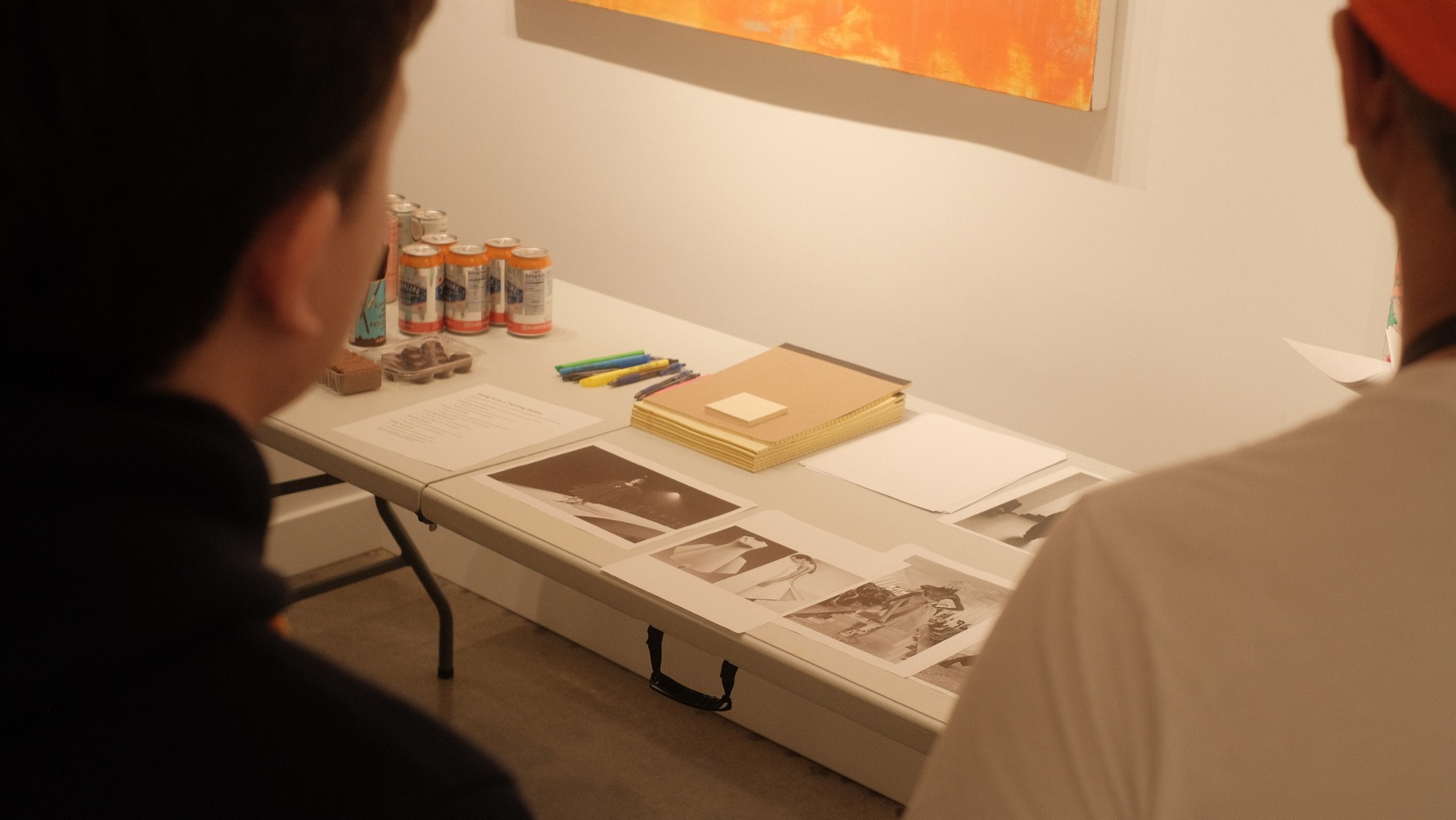Reference materials laid out for the third AIC gathering.
